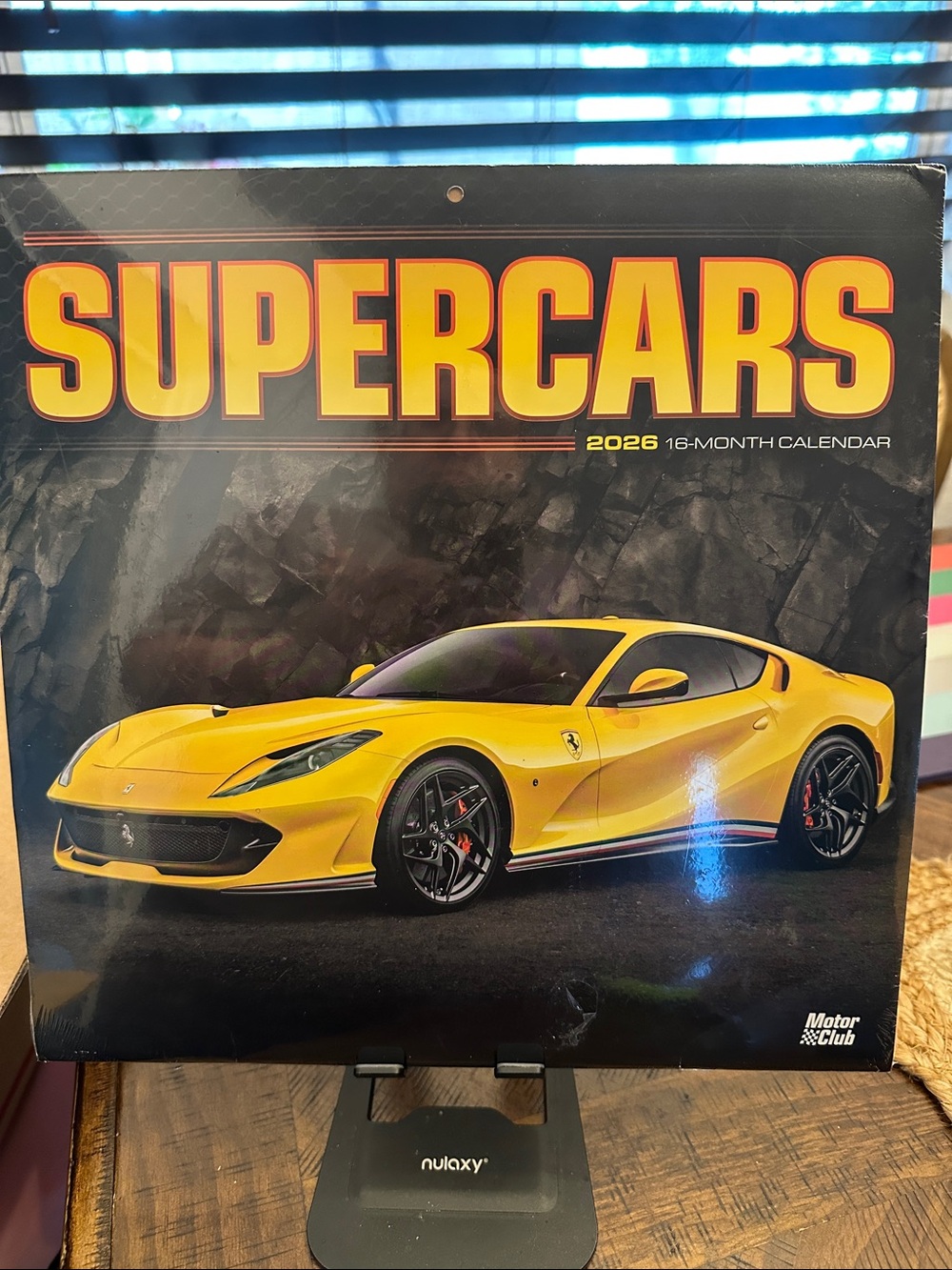 Supercars 2026 Wall Calendar - Yellow